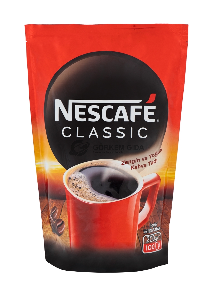 Nescafe%20Classic%20Sade%20Kahve%20200%20Gr.%20(KOLİ)%206%20Adet