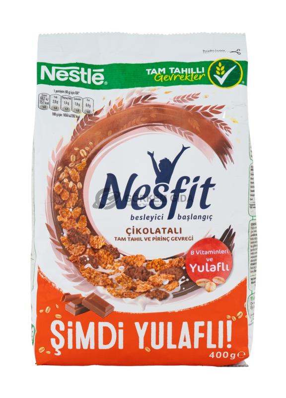 Nestle Nesfit Çikolatalı Yulaflı Pirinç Gevreği 400 Gr. (KOLİ) 12 Adet