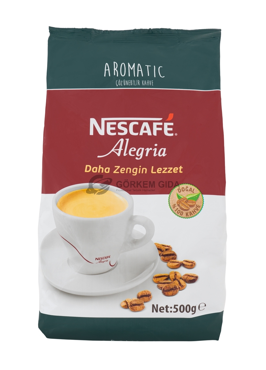 Nescafe Alegria Aromatic Çözülebilir Kahve 500 Gr (KOLİ) 12 Adet