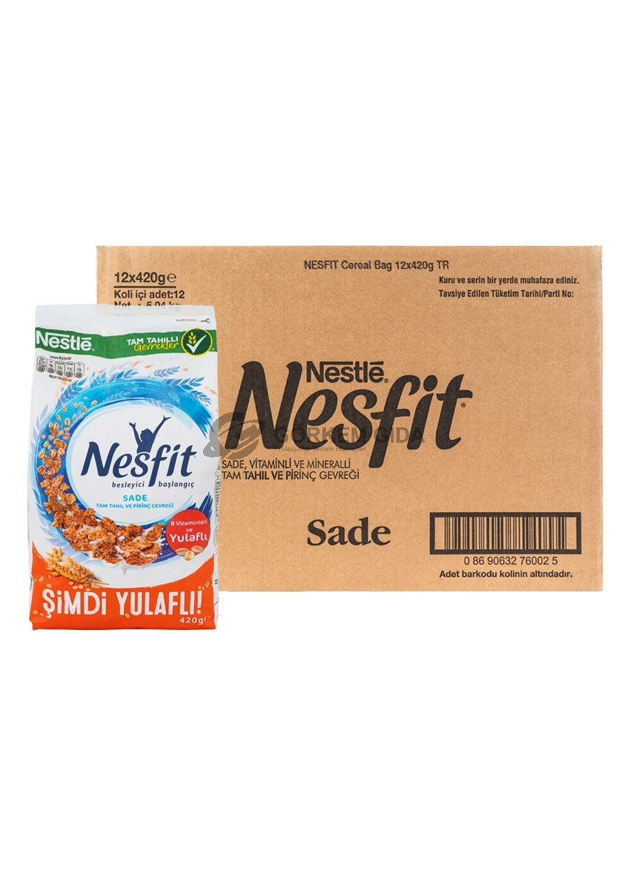 Nestle%20Nesfit%20Sade%20Yulaflı%20Pirinç%20Gevreği%20420%20Gr.%20(KOLİ)%2012%20Adet