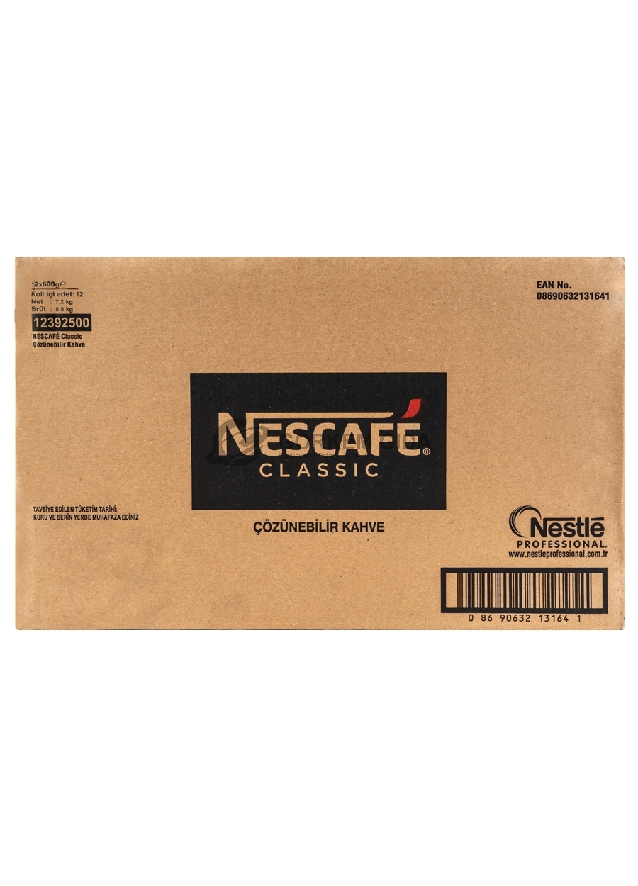 Nescafe%20Classic%20Sade%20Kahve%20600%20Gr.%20(KOLİ)%2012%20Adet