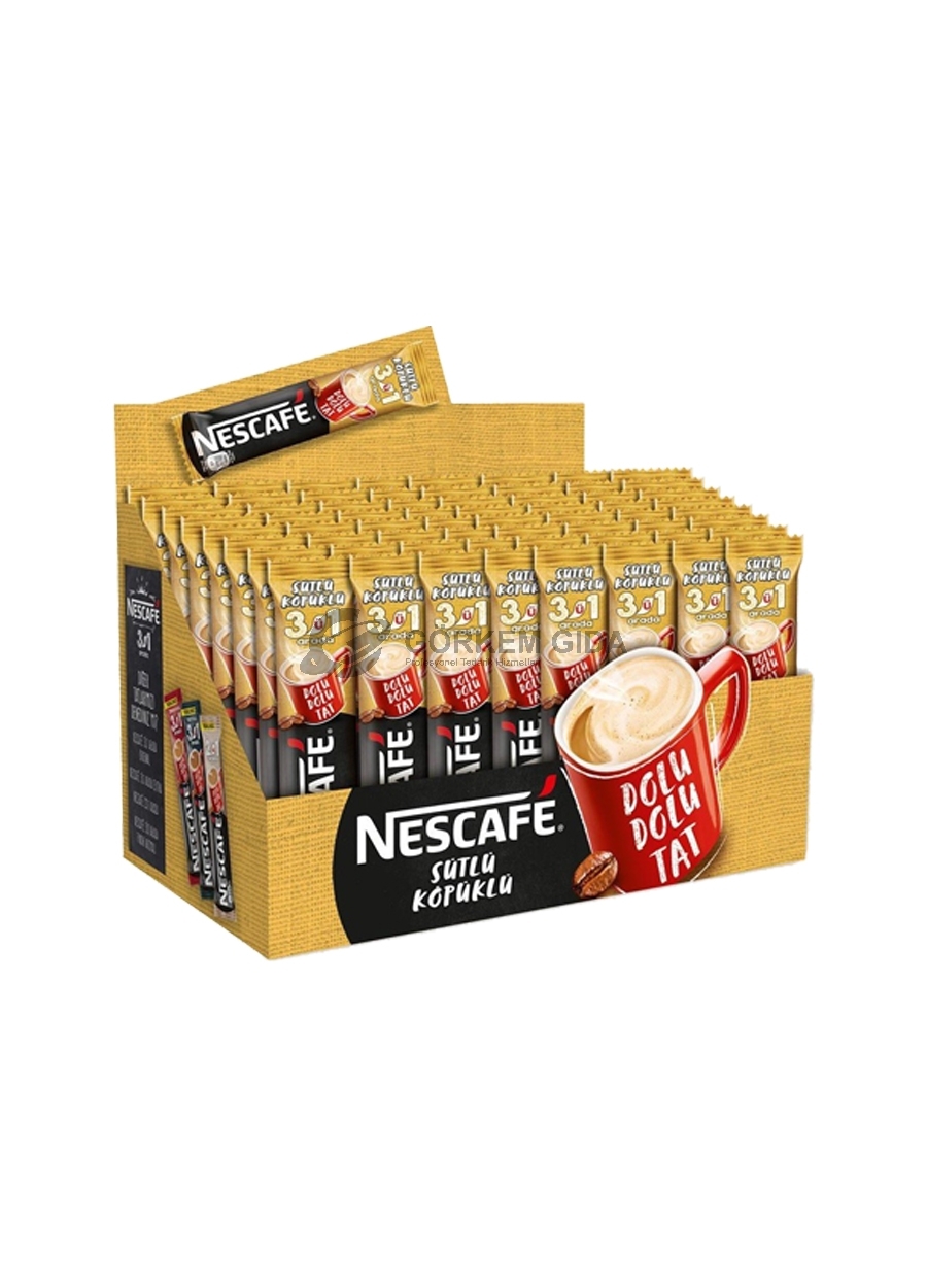 Nescafe%203%20ü%201%20Arada%20Sütlü%20Köpüklü%20Kahve%2017,4%20Gr.%20(KOLİ)%20576%20Adet