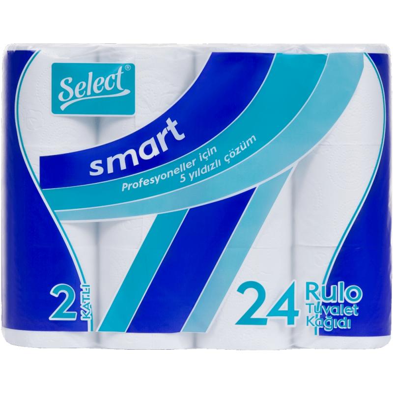 Smart 24 Rulo Tuvalaet Kağıdı 140 YP Çift Katlı Tuvalet Kağıdı 24*3:72 rulo