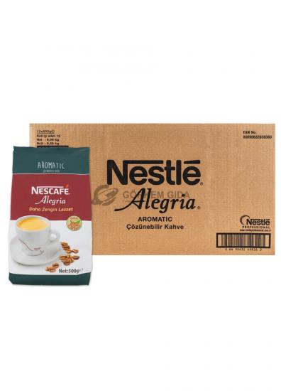 Nescafe Alegria Aromatic Çözülebilir Kahve 500 Gr. 12 ’li Koli Toptan Fiyatı | Toptan Nescafe Kahve Çeşitleri Görkem Gıda