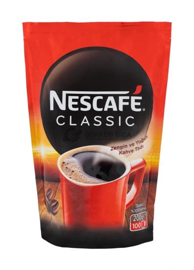 Nescafe Classic Sade Kahve 200 Gr. (KOLİ) 6 Adet | Toptan Nescafe Kahve Çeşitleri Görkem Gıda