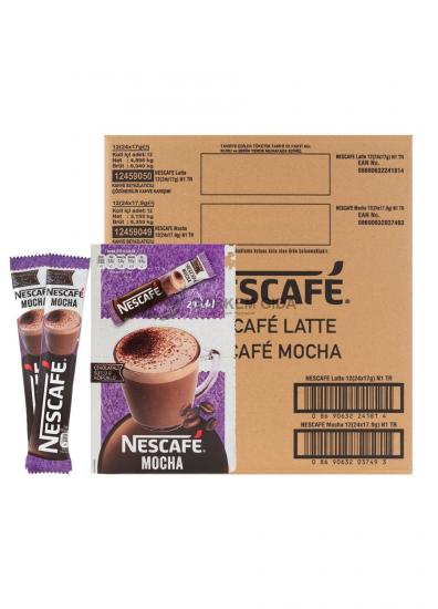 Nescafe Mocha Çikolatalı Sütlü Köpüklü Kahve 17,9 Gr. (KOLİ) 288 Adet | Toptan Nescafe Kahve Çeşitleri Görkem Gıda
