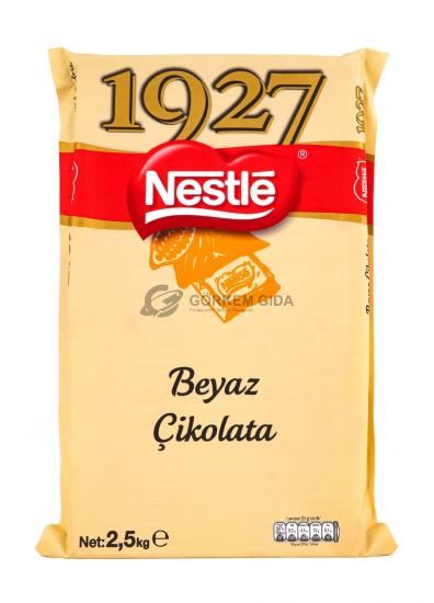 Nestle 1927 Professional Kuvertür Beyaz Çikolata 2,5 Kg | Toptan Nestle Professional Kuvertür Çikolata Çeşitleri Görkem Gıda