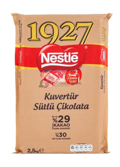 Nestle 1927 Professional Kuvertür Sütlü Çikolata 2,5 Kg | Toptan Nestle Professional Kuvertür Çikolata Çeşitleri Görkem Gıda
