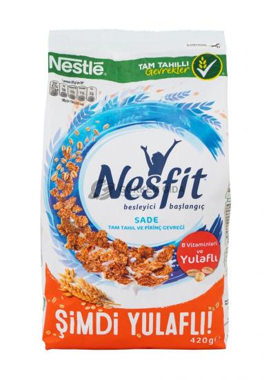 Nestle Nesfit Sade Yulaflı Pirinç Gevreği 420 Gr. (KOLİ) 12 Adet | Toptan Nestle Nesfit Pirinç Gevreği Çeşitleri Görkem Gıda