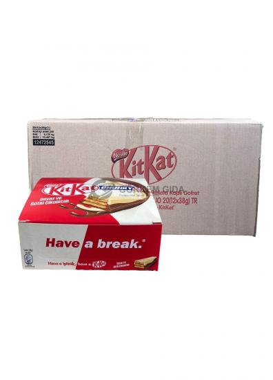 Nestle Kit Kat Chunky Duo Çikolatalı Gofret 38 GR. KOLİ (20 Adet)