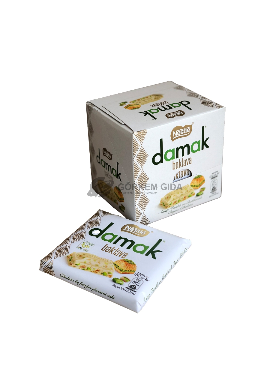 Nestle%20Damak%20Baklava%20Antep%20Fıstıklı%20Baklavalı%20Beyaz%20Çikolata%2060%20GR.%2024*%206’lı%20Paket%20